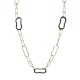 COLLANA LUNGA A CATENA CON CRISTALLI - OL23184E722
