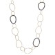 COLLANA LUNGA A CERCHI CON CRISTALLI - OL23184E723