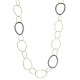 COLLANA LUNGA A CERCHI CON CRISTALLI - OL23184E723