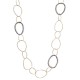 COLLANA LUNGA A CERCHI CON CRISTALLI - OL23184E723