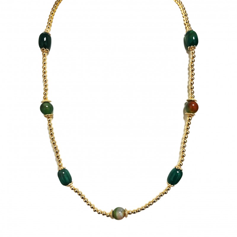 COLLANA LUNGA CON PIETRA - S15919A