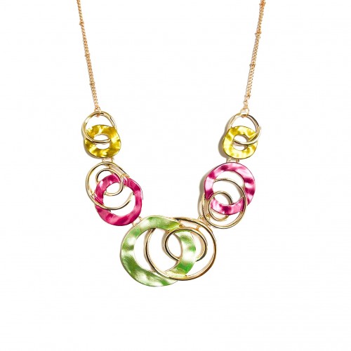 COLLANA CON CERCHI SMALTATI - SW2110301034D92