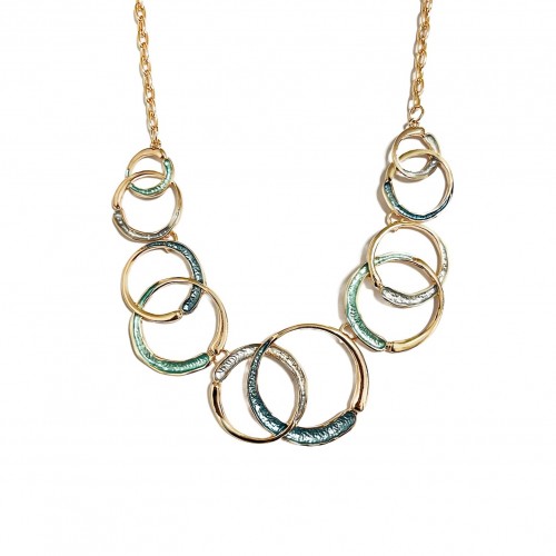 COLLANA CON CERCHI SMALTATI - SW221056D628