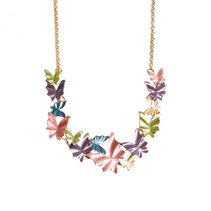 COLLANA SMALTO A FARFALLE - SW23100E120