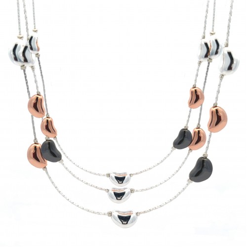 COLLANA A TRE FILI CON FAGIOLI - SW8528864B52