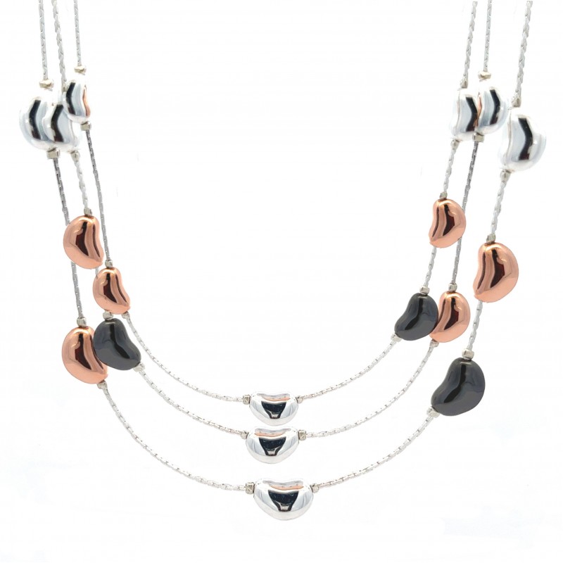 COLLANA A TRE FILI CON FAGIOLI - SW8528864B52