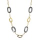 COLLANA CON CATENA OVALE E RESINA - WF2396E679
