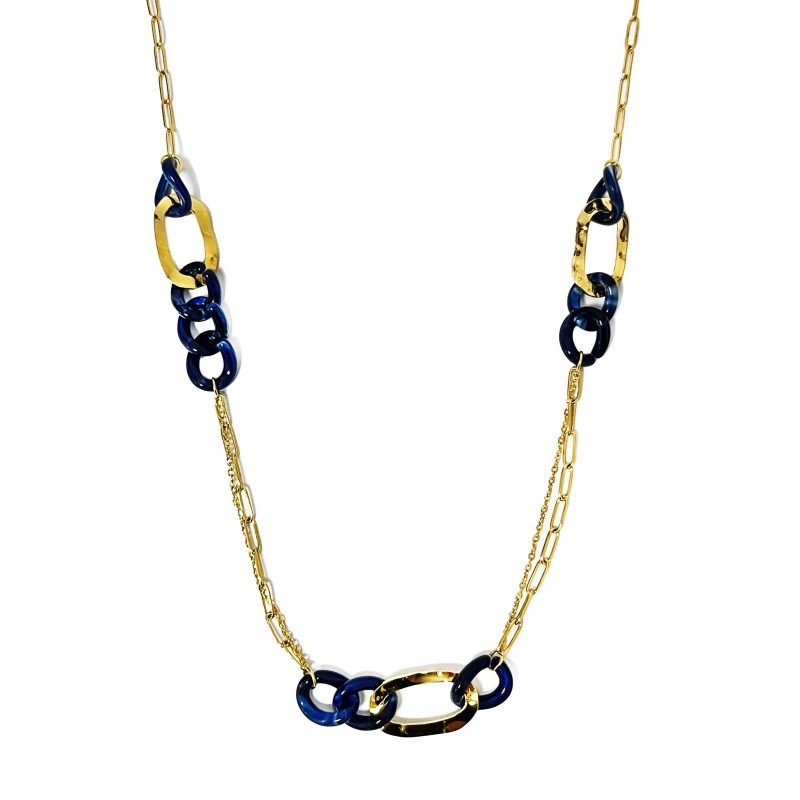 COLLANA LUNGA CON ANELLI IN RESINA - WF2396E682