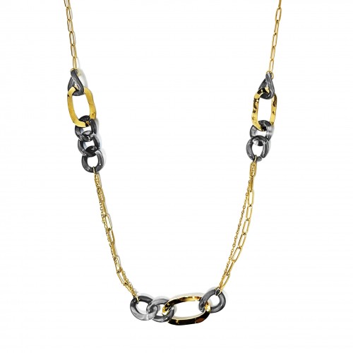 COLLANA LUNGA CON ANELLI IN RESINA - WF2396E682