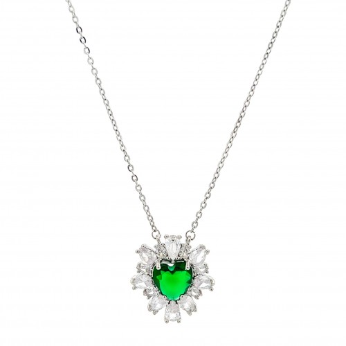COLLANA CON CUORE ZIRCONIA - WWK23696E983