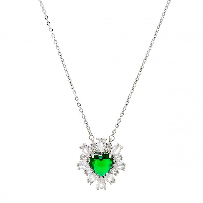 COLLANA CON CUORE ZIRCONIA - WWK23696E983