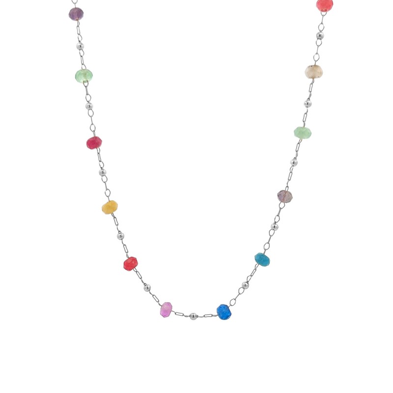 COLLANA CON PIETRE NATURALI - YK22392D817