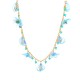 COLLANA CON FIORI E CONCHIGLIA PENDENTI - YN22140D514