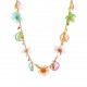 COLLANA CON FIORI E CONCHIGLIA PENDENTI - YN22140D514