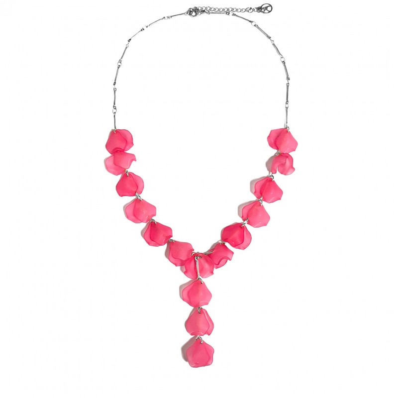 COLLANA A Y CON PETALI DI FIORI - YNK23100E306