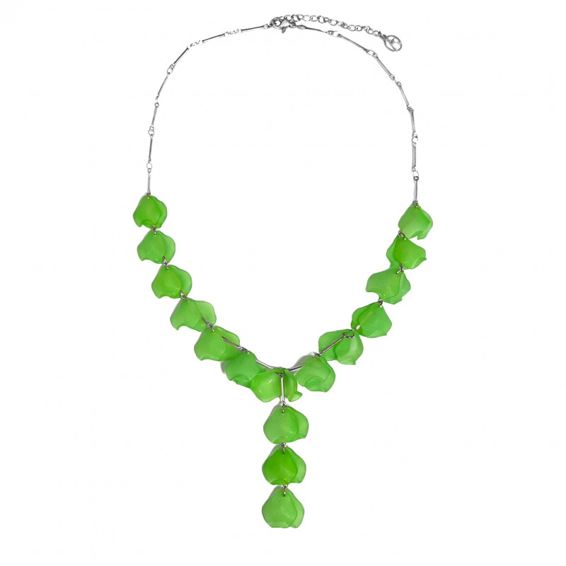 COLLANA A Y CON PETALI DI FIORI - YNK23100E306