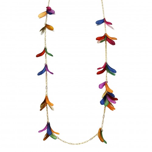 COLLANA LUNGA CON PETALI - YNK23112E636/E637