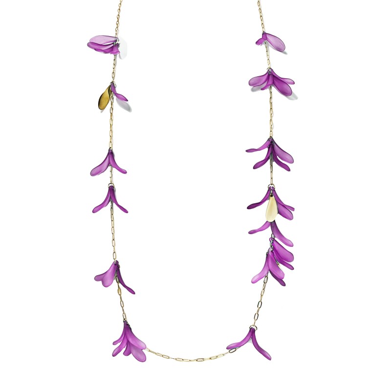 COLLANA LUNGA CON PETALI - YNK23112E636/E637