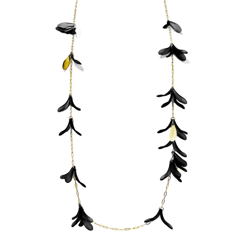 COLLANA LUNGA CON PETALI - YNK23112E636/E637