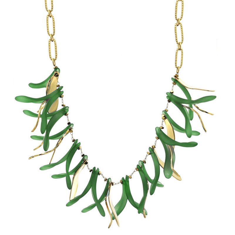 COLLANA GIROCOLLO CON PETALI PENDENTI - YNK23124E652