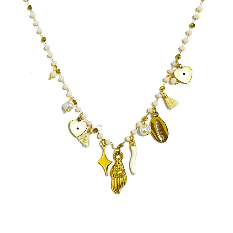 COLLANA CON CHARMS MARE PENDENTI - YNK231344E302 ORO