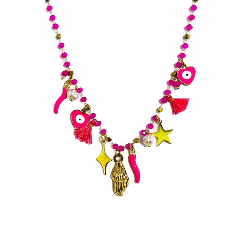 COLLANA CON CHARMS MARE PENDENTI - YNK231344E302 ORO