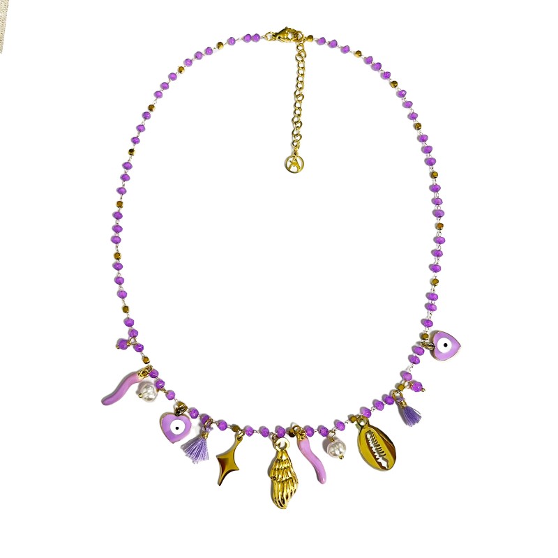 COLLANA CON CHARMS MARE PENDENTI - YNK231344E302 ORO