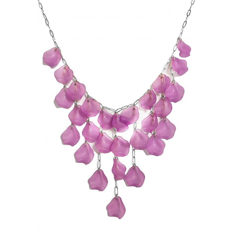 COLLANA CON PENDENTI PETALI DI FIORI - YNK2384E305