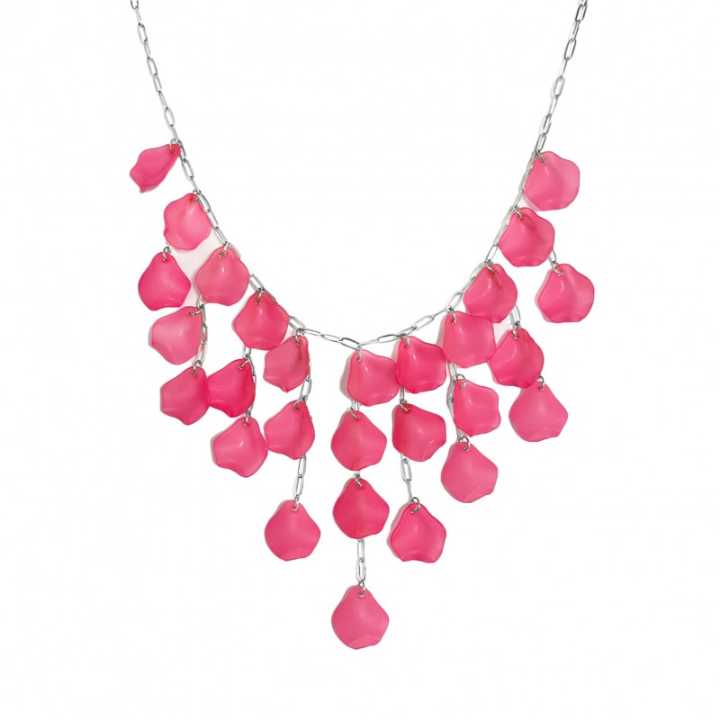 COLLANA CON PENDENTI PETALI DI FIORI - YNK2384E305