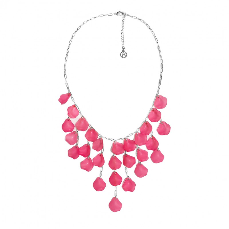 COLLANA CON PENDENTI PETALI DI FIORI - YNK2384E305