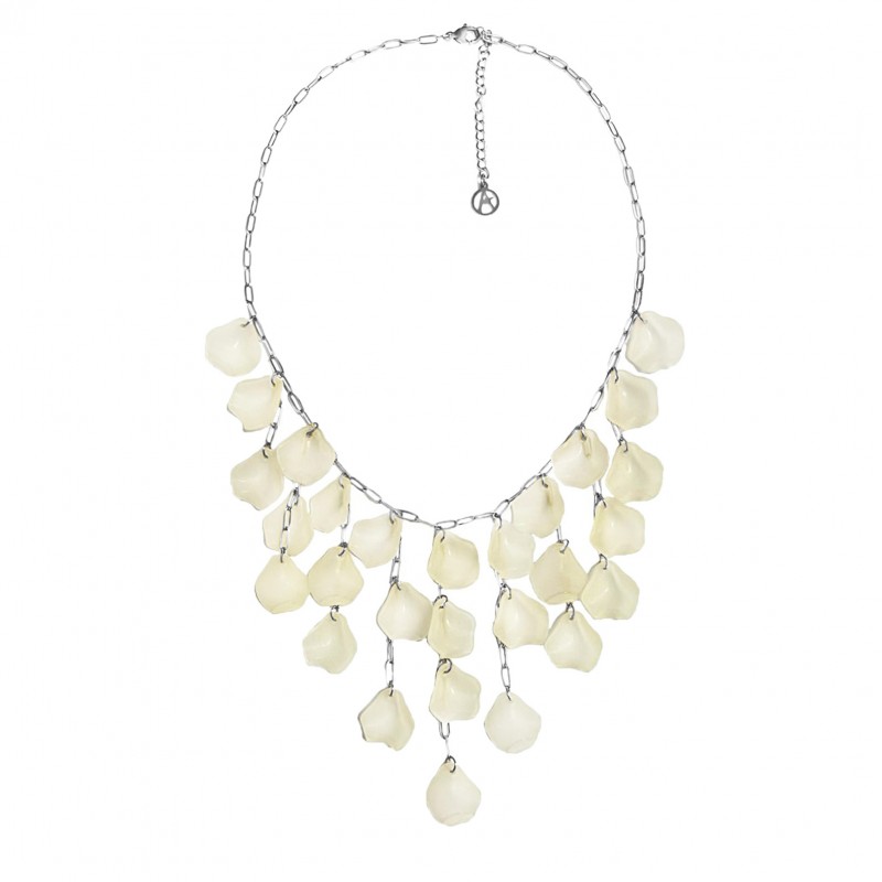 COLLANA CON PENDENTI PETALI DI FIORI - YNK2384E305