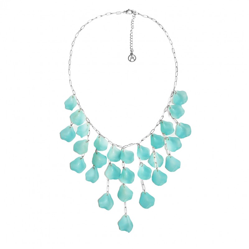 COLLANA CON PENDENTI PETALI DI FIORI - YNK2384E305