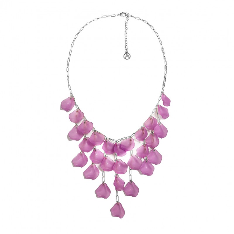 COLLANA CON PENDENTI PETALI DI FIORI - YNK2384E305