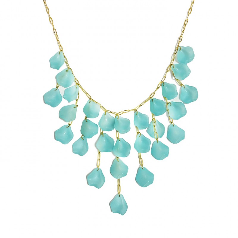 COLLANA CON PENDENTI PETALI DI FIORI - YNK2384E305