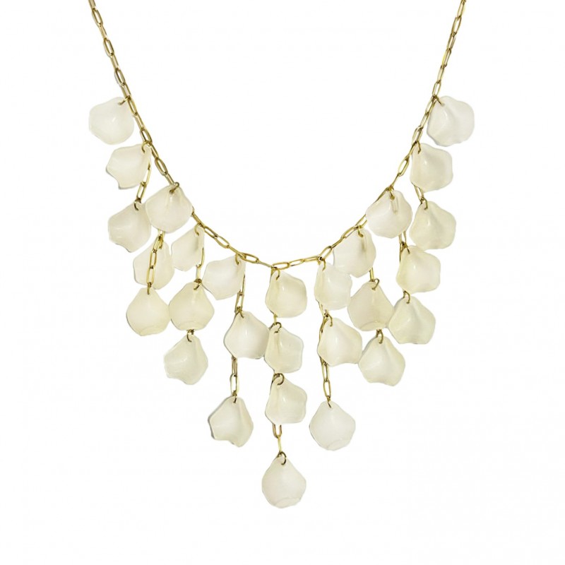 COLLANA CON PENDENTI PETALI DI FIORI - YNK2384E305