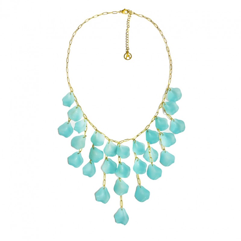 COLLANA CON PENDENTI PETALI DI FIORI - YNK2384E305