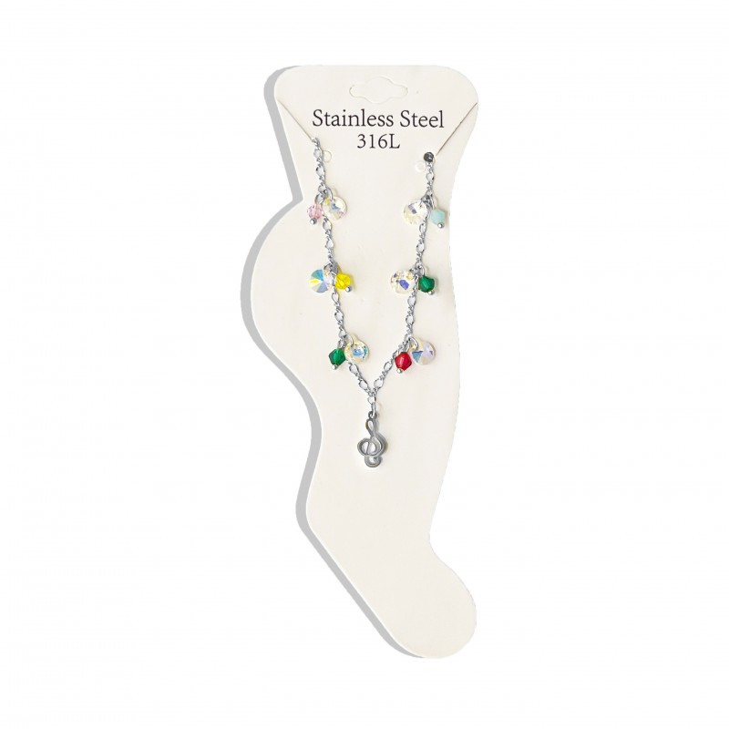 CAVIGLIERA CRISTALLO E CHIAVE DI VIOLINO - ZNZ223848C21