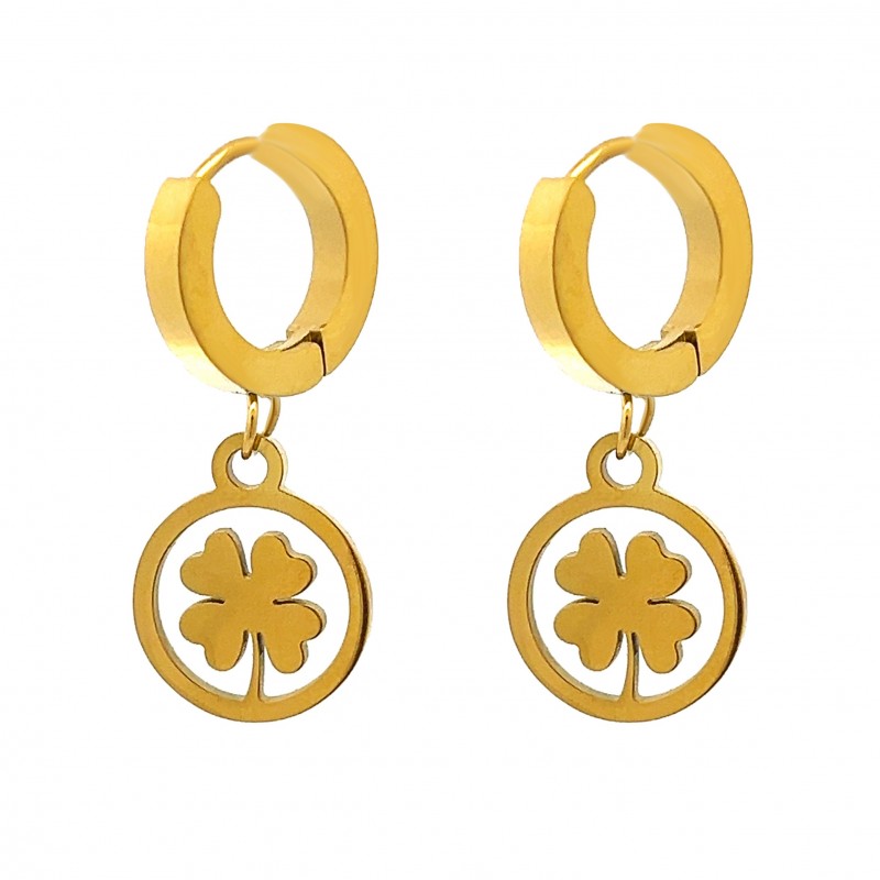 ORECCHINI PENDENTI QUADRIFOGLIO - ABL21102844D82