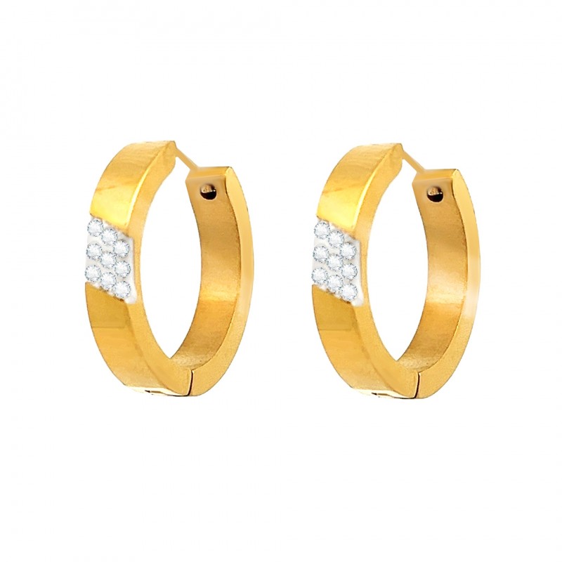 ORECCHINI A CERCHIO CON STRASS - ABL21102852D85