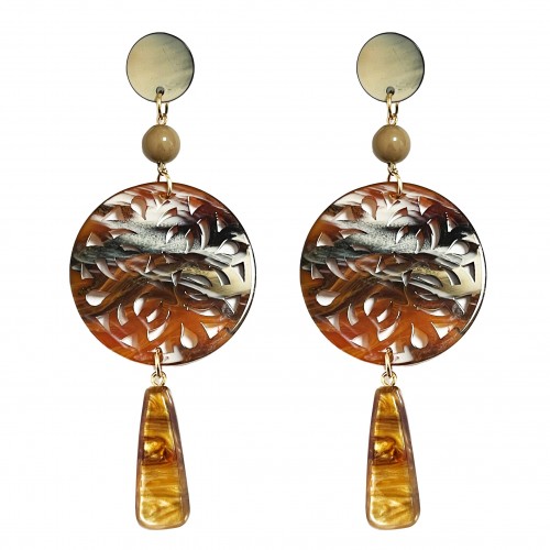 ORECCHINI PENDENTI IN ACRILICO - FT2348E408