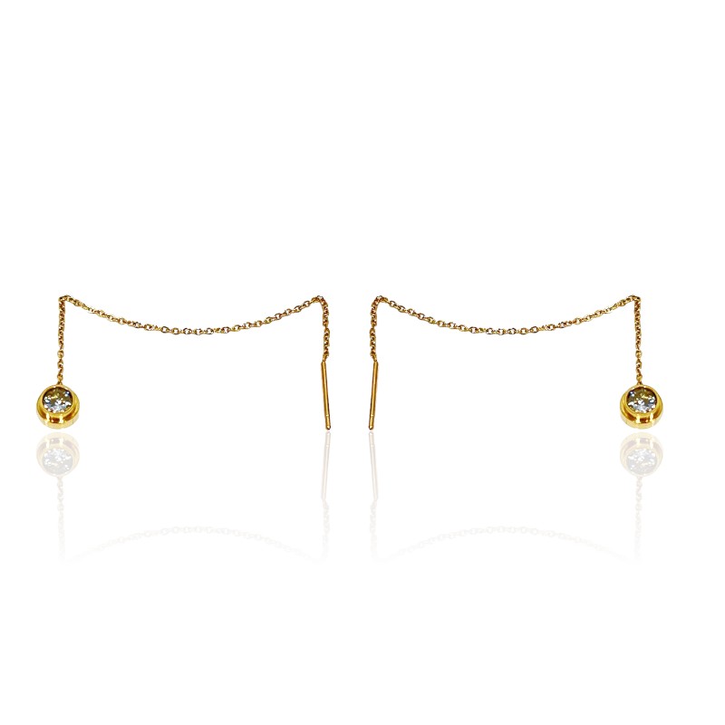 ORECCHINI A CATENA SALISCENDI PUNTO LUCE - HDX2224D844