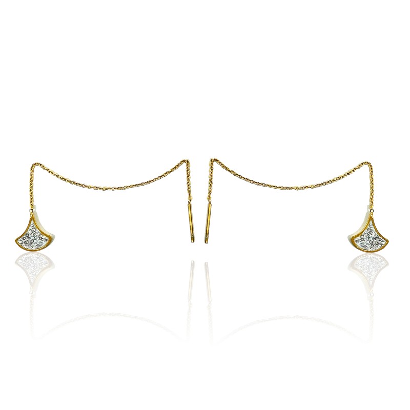 ORECCHINI A CATENA SALISCENDI VENTAGLIO - HDX2236D840