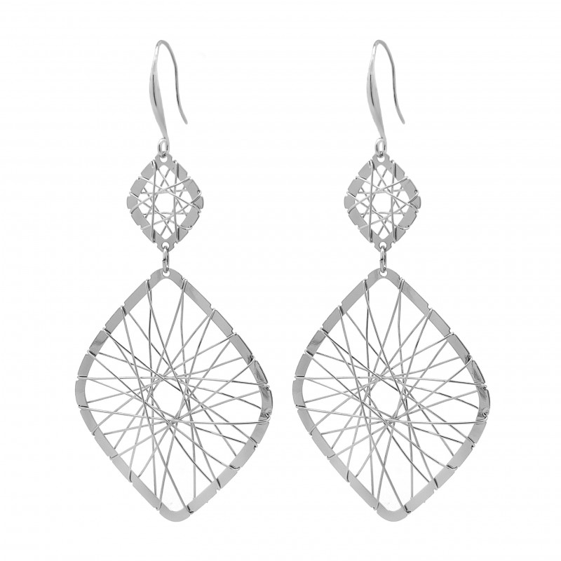 ORECCHINI PENDENTI A ROMBO - LY1539496A9