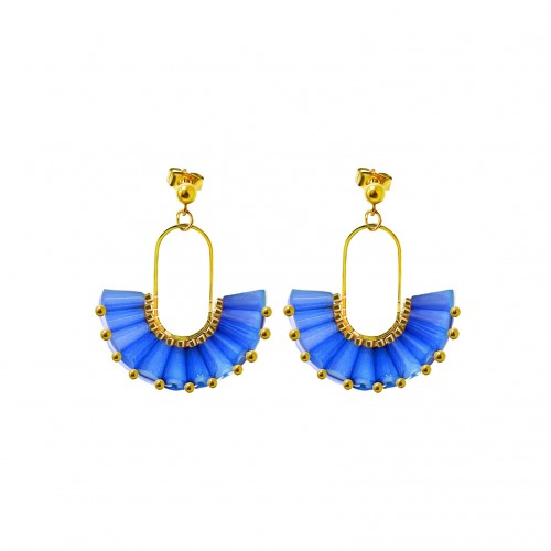 ORECCHINI PENDENTI A VENTAGLIO - YNK2384E292