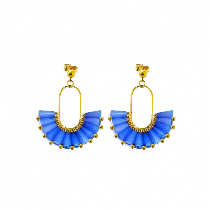 ORECCHINI PENDENTI A VENTAGLIO - YNK2384E292