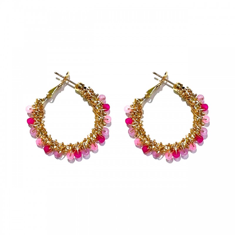 ORECCHINI A CERCHIO CON CRISTALLI - MNK2364E231