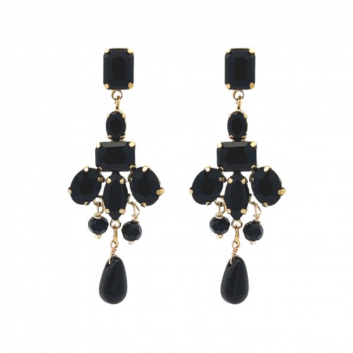 ORECCHINI PENDENTI CON CRISTALLI - NK22111D198