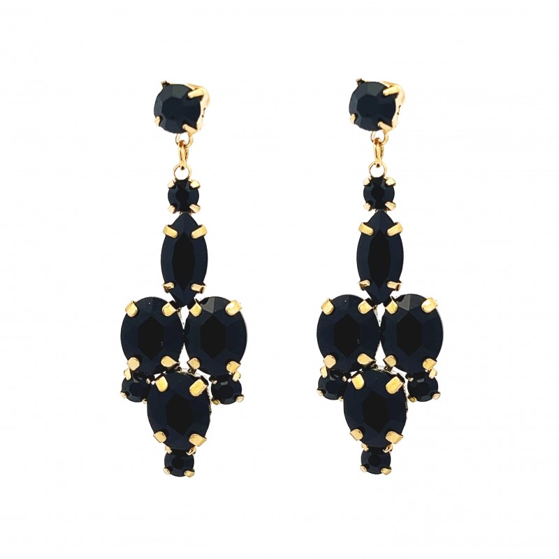 ORECCHINI PENDENTI CON CRISTALLI - NK22111D216