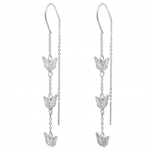 ORECCHINI PENDENTI LUNGHI A FARFALLA - XP2364E382