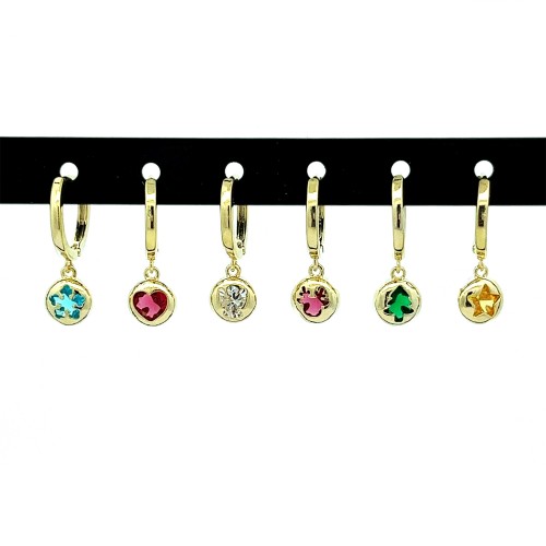 SET 6 ORECCHINI A CERCHIO - YK22108D237